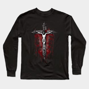 Crucifixion Wounds of Jesus Christ Long Sleeve T-Shirt